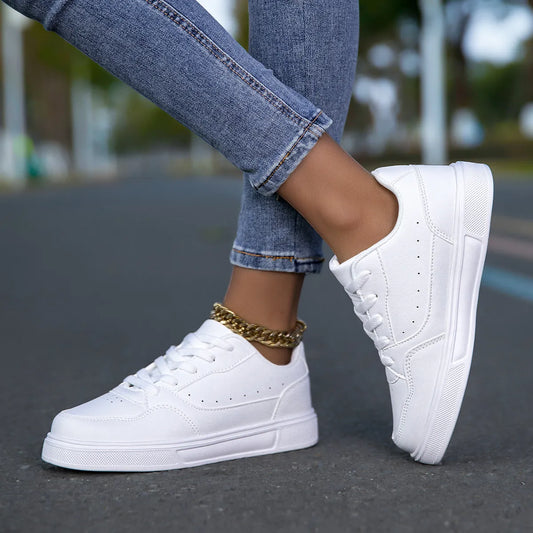 Breathable White Korean Casual Sneaker Breathable